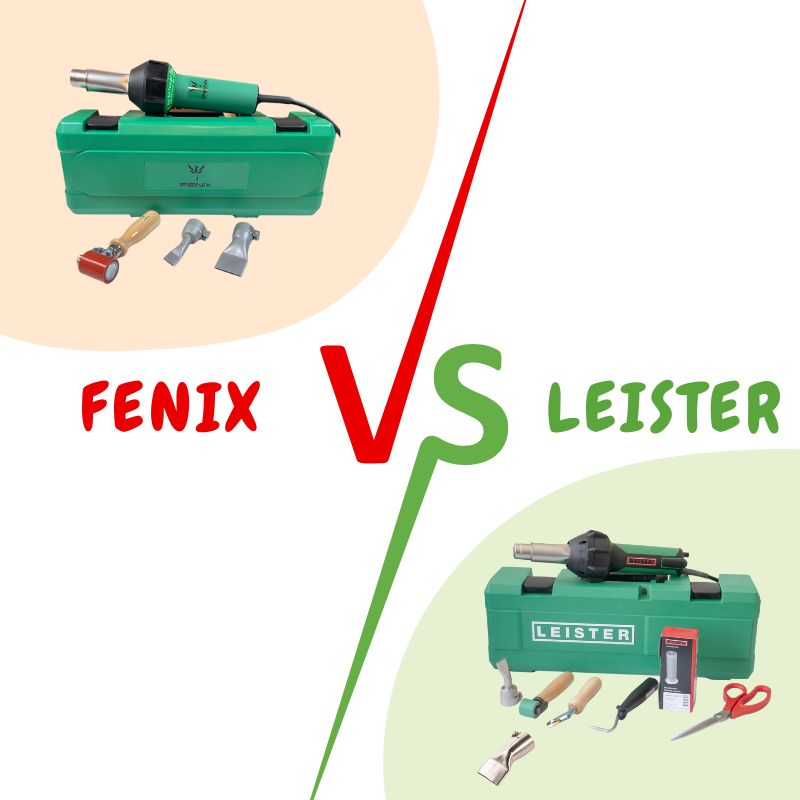 Porównanie zgrzewarki Fenix do 3 modeli konkurencyjnych (herz, leister, bosite)