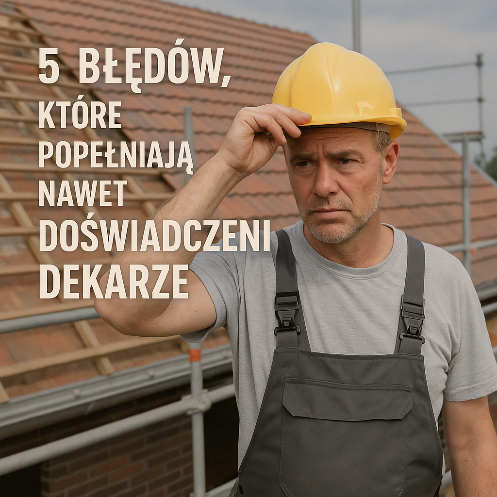 5 błędów, które popełniają nawet doświadczeni dekarze