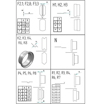 ROLKI DO ŻŁOBIARKI CW-50.250 1 KOMPLET